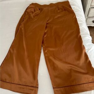 Torrid Satin Wide-Leg Pants in Copper